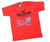 Camiseta Hollister vermelha manga curta Tam. G